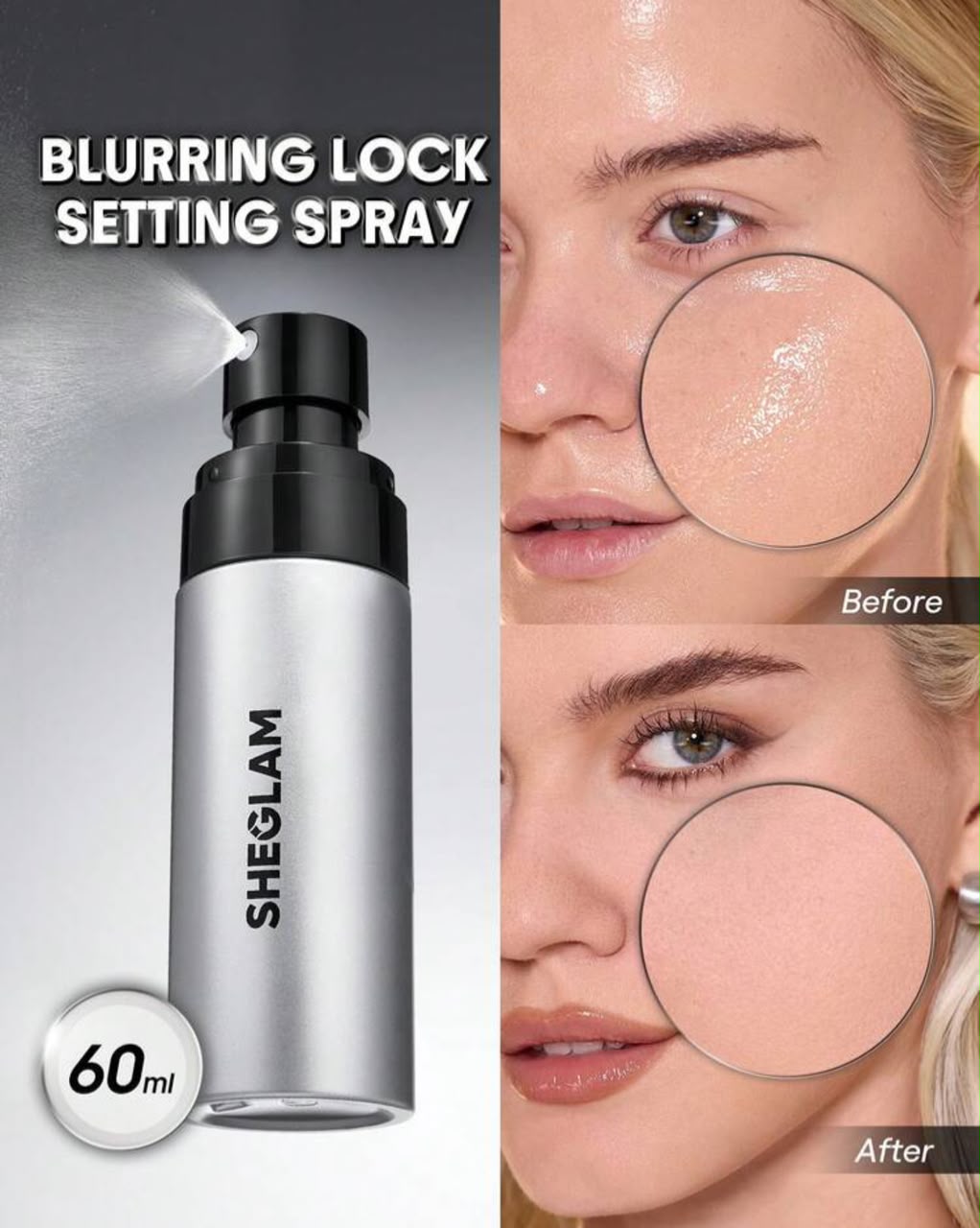 اسپری فیکس شیگلم Lasting Blur Lock – Camera On Blurring Waterproof Setting Spray حجم 60 میل