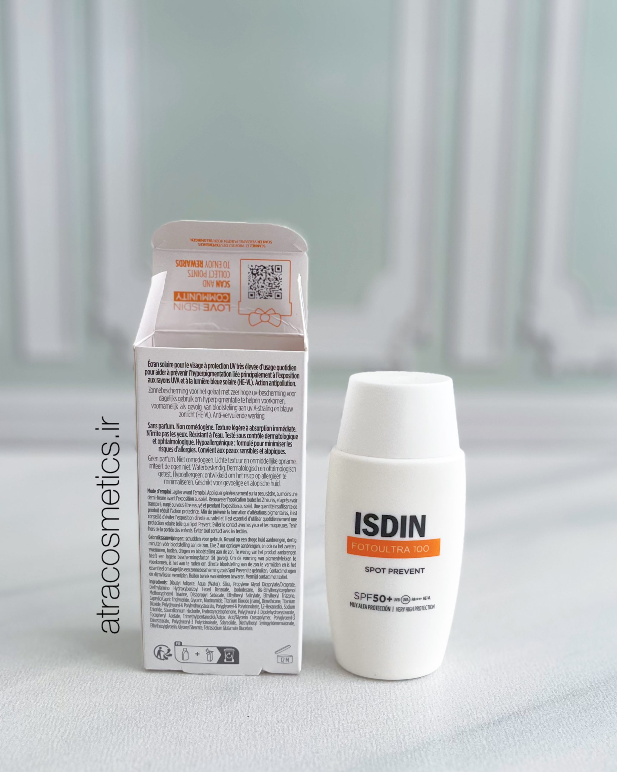 ضدآفتاب ایزدین مدل فتوالترا 100 اسپات پرونتISDIN Fotoultra 100 Spot Prevent SPF 50