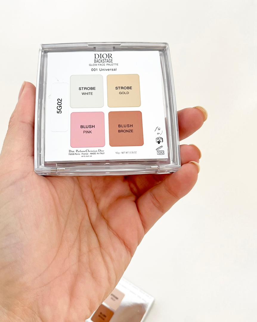 پالت آرایشی چندکاره ی دیور هایلایتر و رژگونه Dior Backstage Glow Maximizer Palette — تصویر ۵