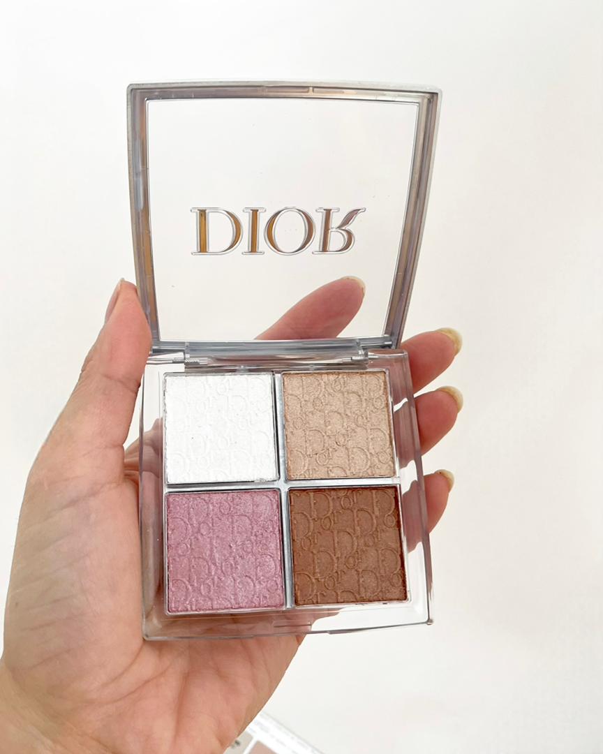 پالت آرایشی چندکاره ی دیور هایلایتر و رژگونه Dior Backstage Glow Maximizer Palette — تصویر ۲